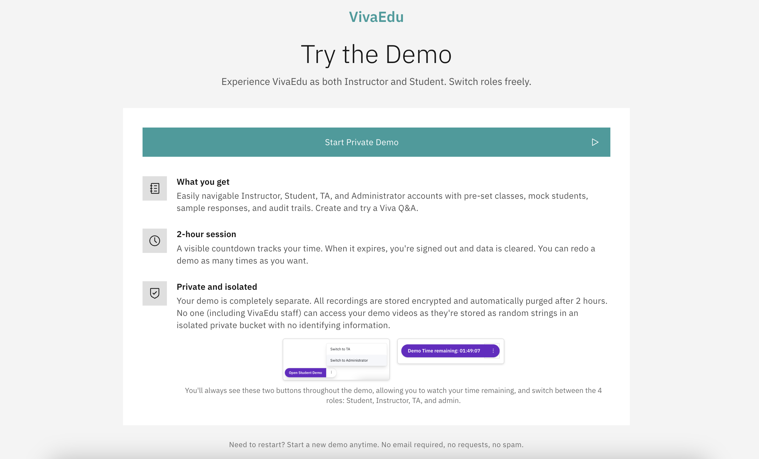 Web Private Demo